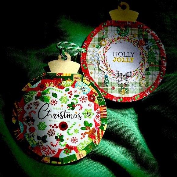 2 New 4x4” Handmade Wooden Rustic Decoupage Christmas Tree Ornaments $26 - Picture 1 of 11